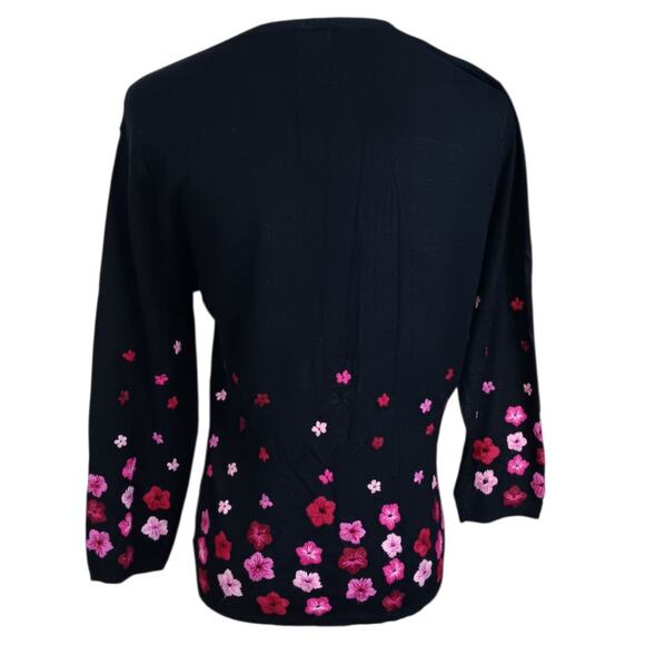 Artsy INC Sweater Top S (READ) Floral Embroidered Cottage Whimsigoth Event - Picture 8 of 8